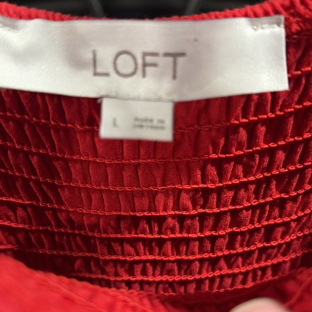 LOFT Vibrant Red Maxi Dress - Picture 2 of 5